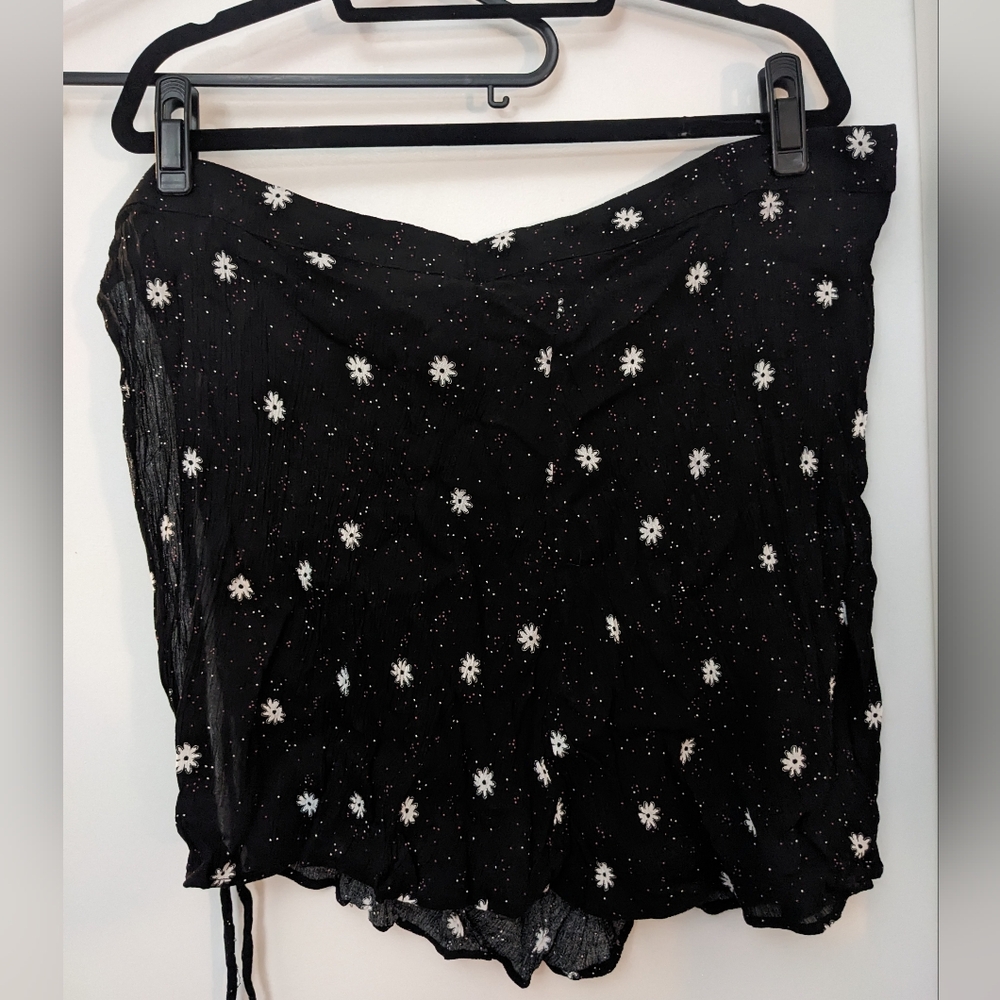 From Rachel Twill Wrap Skirt